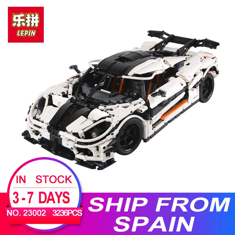 

lepin 23002 technic series 3136Pcs LegoINGlys car bricks compatible with 42056 educational model building kits toys boys blocks