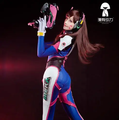 Новая игра косплей OW D. VA костюм сексуальный комбинезон va костюмы Комбинезоны +