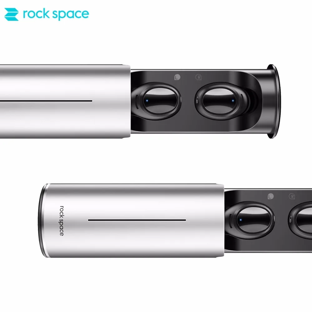 

ROCKSPACE TWS Mini Sport Wireless Bluetooth 4.2 Earphone HeadphoneTrue Wireless Stereo with Metal Charger Box For Phone