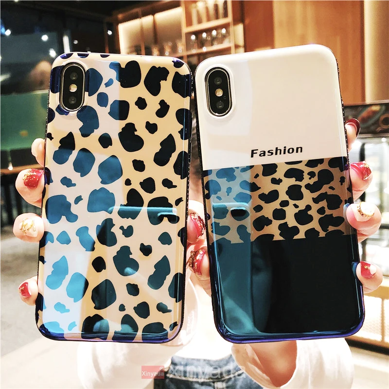 

Soft Gel Bumper Silicone TPU Leopard Print Back Cover For iPhone XR XS Max 8 Plus 7 X iPhone8 6 6s Case Armor luxury Shell