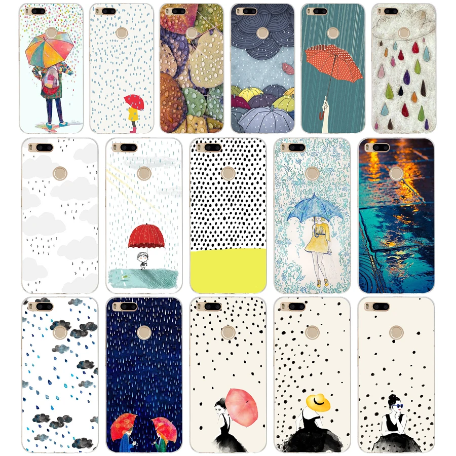 8AQ Polka Rain Silicone Soft Tpu Cover phone Case for xiaomi redmi 4a 6a 4x note 5a pro mi a1 | Мобильные телефоны и