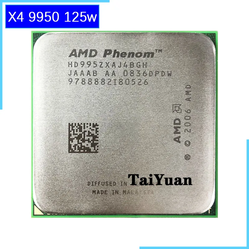 

AMD Phenom X4 9950 2.6 GHz Quad-Core CPU Processor HD995ZXAJ4BGH Socket AM2+