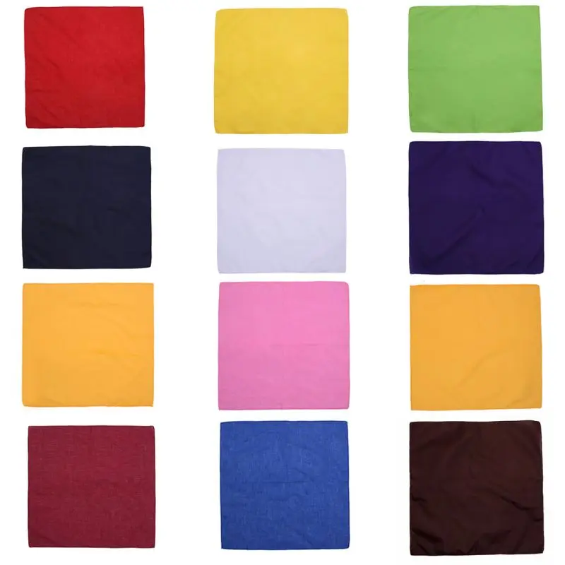 

Fashion Men Women Headscarf Cotton Square Scarf Solid Color Sweat-absorbent Sports Riding Mask Sweat Towel New