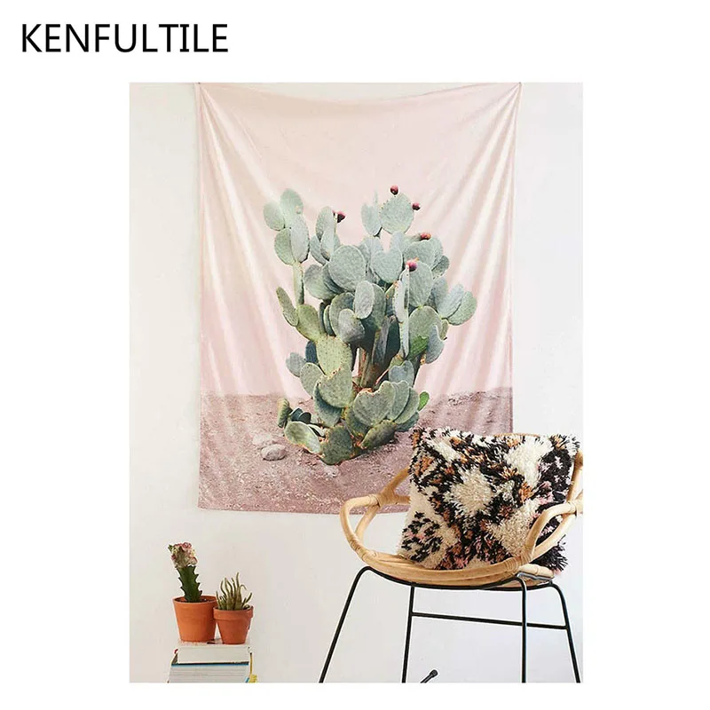Cactus Wall Hanging Tapestry Bohemian Beach Throw Towel ...