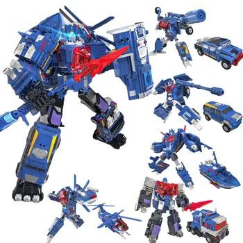 

5 In1 Deformation Robot Transformation Car Bruticus Defensor Action Figure Toys Children Gifts