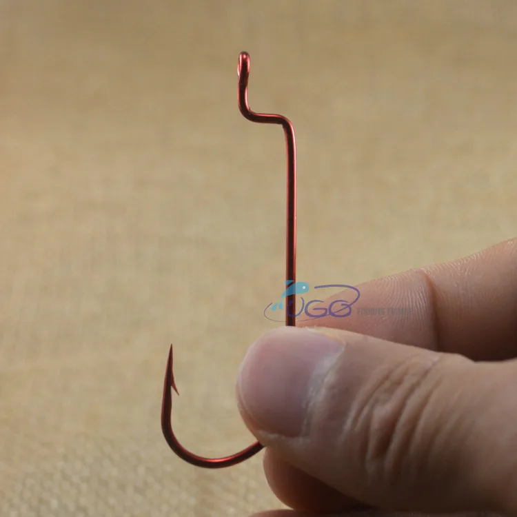 10-RED-NARROW-SHANK-HOOK