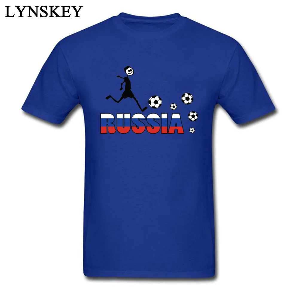 Funny Tops Shirts 2017 Hot Sale Round Collar RUSSIA TEXT WITH FLAG 100% Cotton Mens T-shirts Printed Summer/Fall Tee-Shirts RUSSIA TEXT WITH FLAG blue