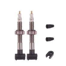 Deemount 2 шт. бескамерные велосипедные шины Presta клапан 60 мм сплав стволовых латунный сердечник для горных шоссейных велосипедов W/cap& Tool