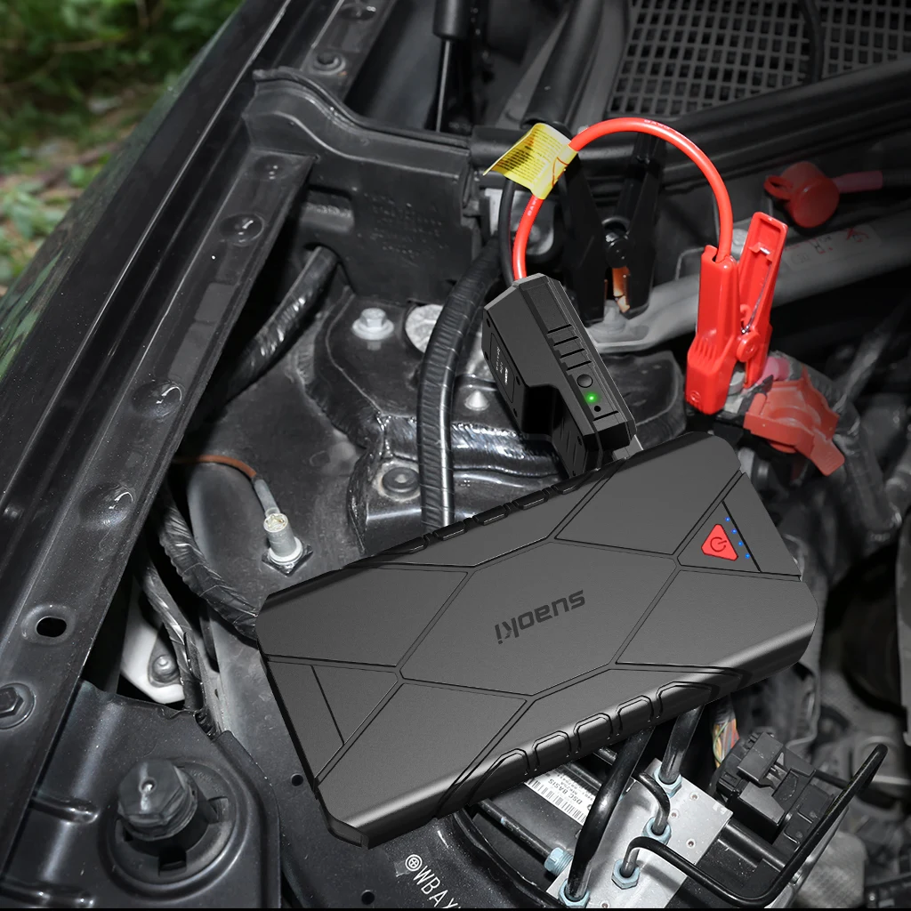 SUAOKI U18 1200A пиковый 16000mAh портативный стартер скачка автомобиля (до 7.0L газ или 5л
