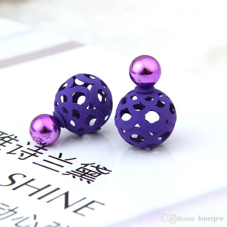 Pearl Stud Earrings for Women New Design Elegant Fashion Jewelry 1 Color Double Side Pierced Crystal Earings. Pearl Stud Earrings for Women New Design Elegant Fashion Jewelry 1 Color Double Side Pierced Crystal Earings.