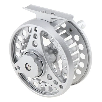 

Aluminum Alloy Fly Fishing Reel 7/8 Large Former Ice Fishing Reel Left / Right Hand Interchangeable