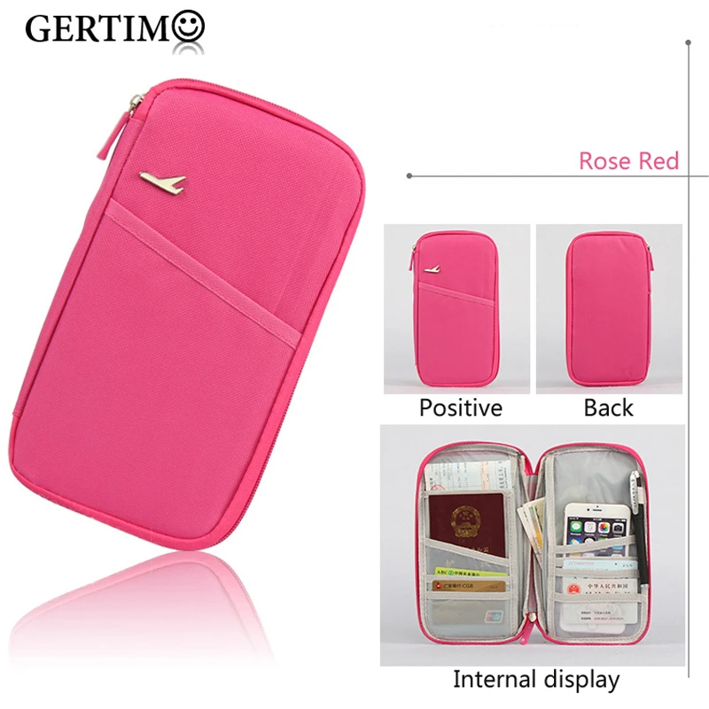 

New Travel Passport Cover Multifunction Credit Card Package ID Holder Storage Organizer Clutch Card Wallet Money Bag Z57