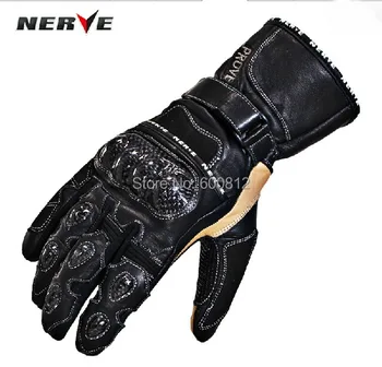 

2019 new arrival German NERVE motorcycle race gloves carbon fiber leather riding gloves Drop resistance long gloves