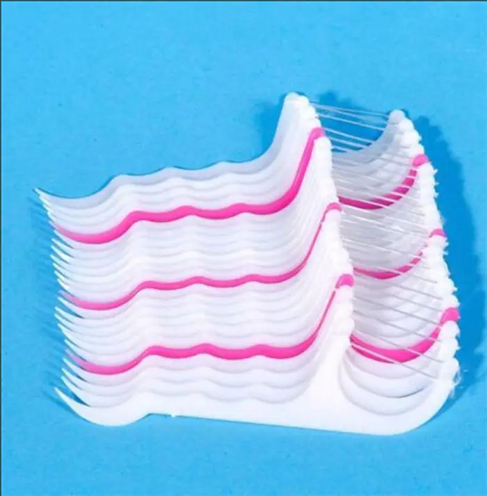 50 шт пластиковые одноразовые зубочистки, зубные резинки, чистящие инструменты, зубочистки, зубная нить, межзубная щетка, зубная палочка
