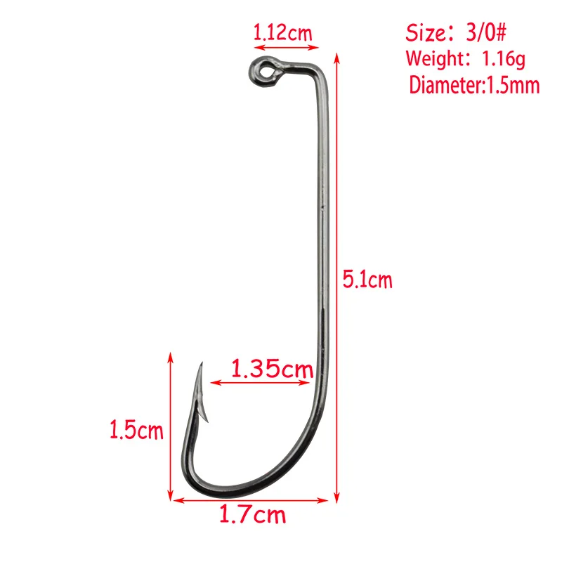 20 штук с высоким содержанием углерода Сталь колючей рыболовный крючок Размеры 2#1/0#2/0#3/0#4/0#5/0# Baitholder рыболовные крючки Worm пруд наживки держатель - Цвет: 4