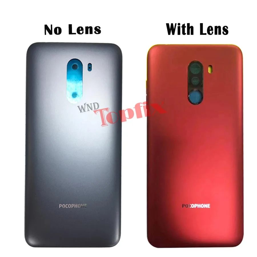 Xiaomi PocoPhone F1 Battery Cover Back Housing Rear Door Case Camera Frame for Xiaomi Pocophone F1 2