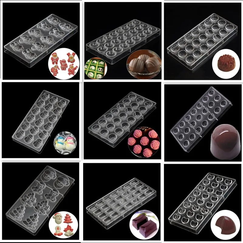 

1 PC Clearance Sale Chocolate Mold Plastic Baking Pastry Tools Polycarbonate Chocolate Mould Cheap Kitchen Bakeware Products