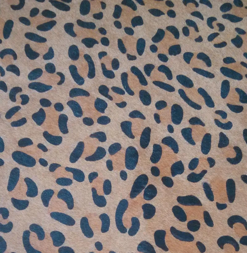 

Genuine cow skin leather fur Leopard printed sale by whole piece