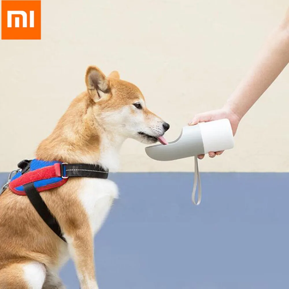 

Original Xiaomi Youpin 270ml Pet Water Cup Large Capacity Pet Accompanying Water Cup One Button Control Dog Cat Water Cup Bottle