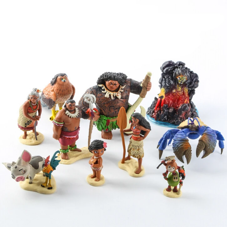 moana and maui dolls