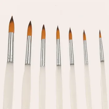 

7PCS/lot Long Handle Nylon Watercolor Paint Brushes Gouache Acrylic Painting Brush Pen Pincel Para Pintura Art Supplies