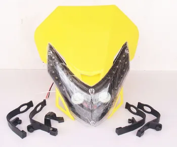 

XUANKUN Motocross Modified Street Cars Accessories LED Headlamps Ghost Mask Grimace Lamp Shade