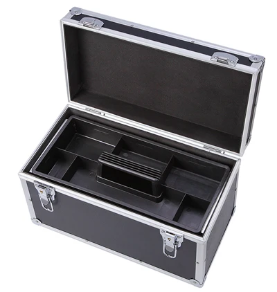 Tool Carrying Case Hair Cutting Shears Clipper Scissors Organizer Storage Aluminum Frame Tool Box