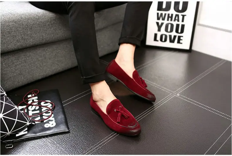Men's Casual Shoes Mens Shoes Casual Cow Suede Leather Mens Shoes Casual Slip On Suede Men Loafers Suede Shoes Plus Size 47 48 (12)