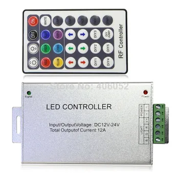 

4set/lot Aluminum shell 12V 12A LED Wireless 28key RF LED RGB Remote Controller