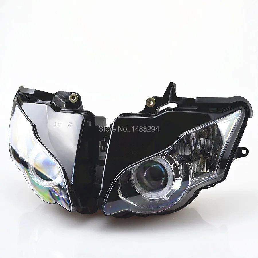 На заказ Собранный проектор фары синий и белый Ангел глаз HID Подходит для Honda CBR1000RR CBR1000 RR 2008-2011 08 09 10 11