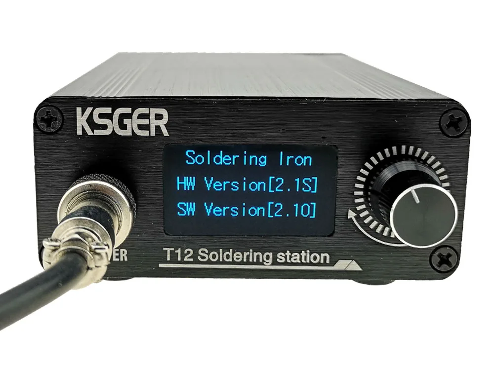 KSGER T12 Soldering Iron Station Lithium Battery Power Supply Tips STM32 V2.1S OLED DIY Kits Aluminum Alloy FX9501 Electric KSGER T12        STM32 V2.1S OLED DIY K (11)