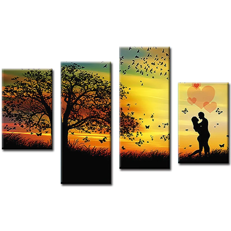 

5D Romantic love landscape multi-picture 5pieces Diamond Painting Cross Stitch Room Decor Diamond Mosaic Embroidery Home Decor