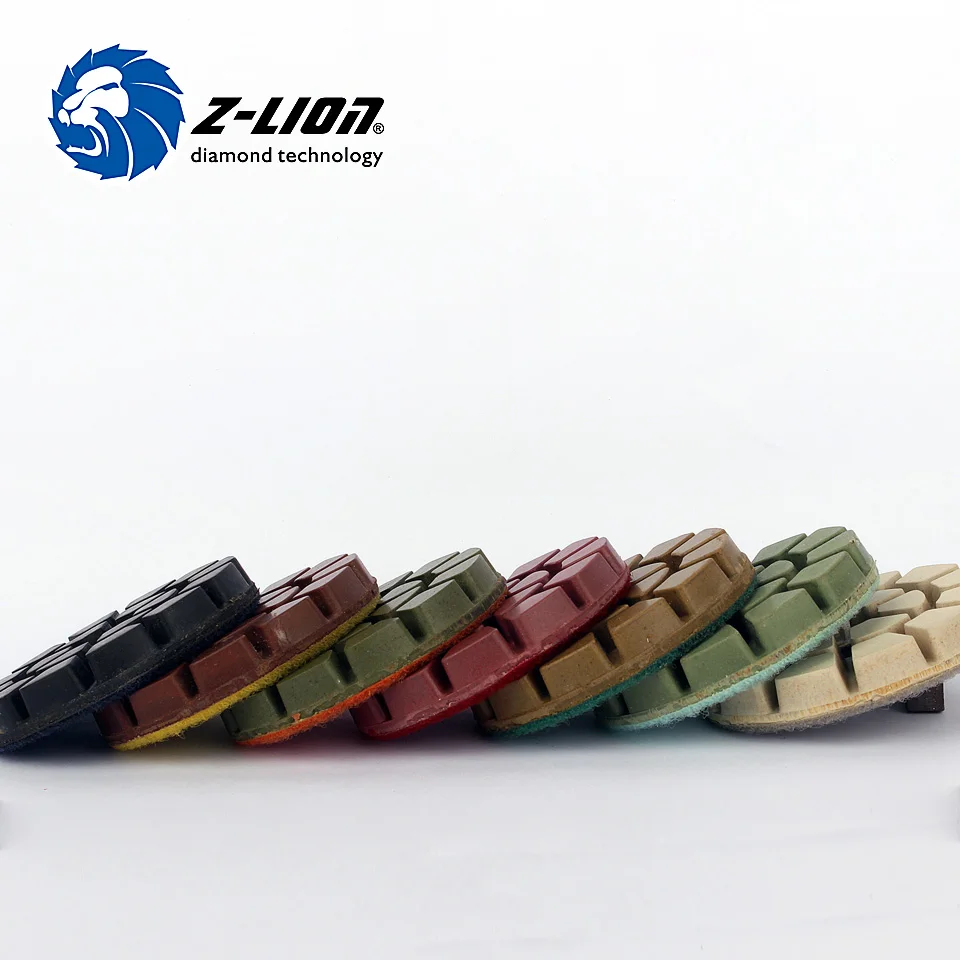 Z LION 3 &quotполировальные диски для пола 7 шт. полимерные накладки набор алмазных