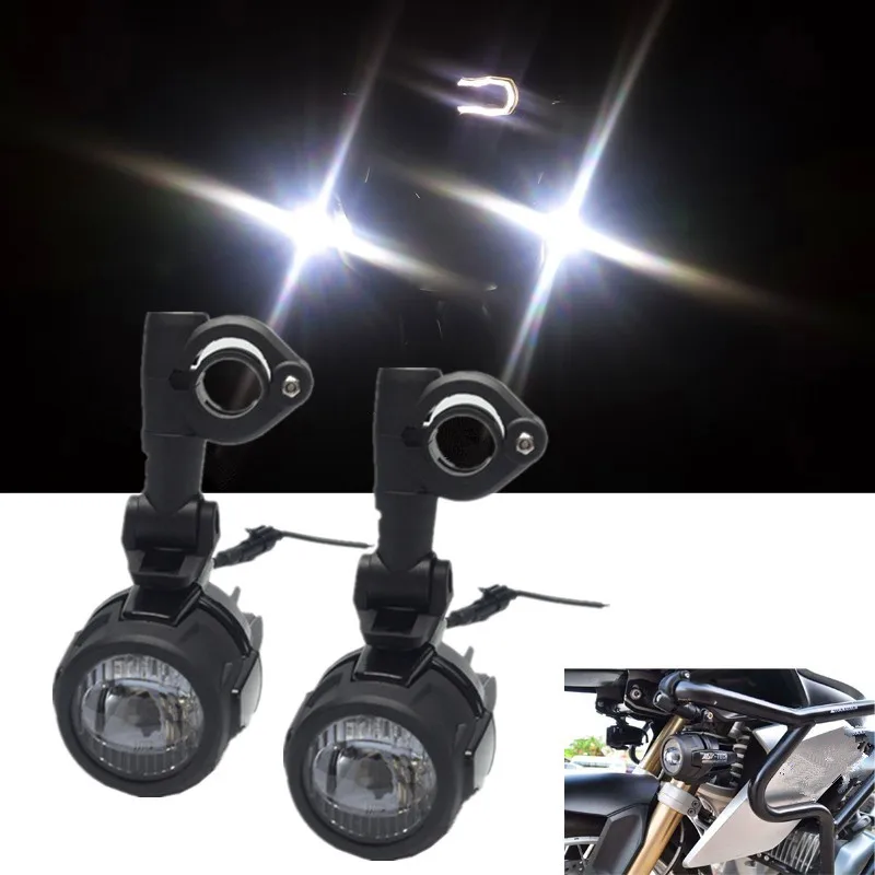 Motorcycles LED Fog Light & Protect Guards with Wiring Harness For BMW