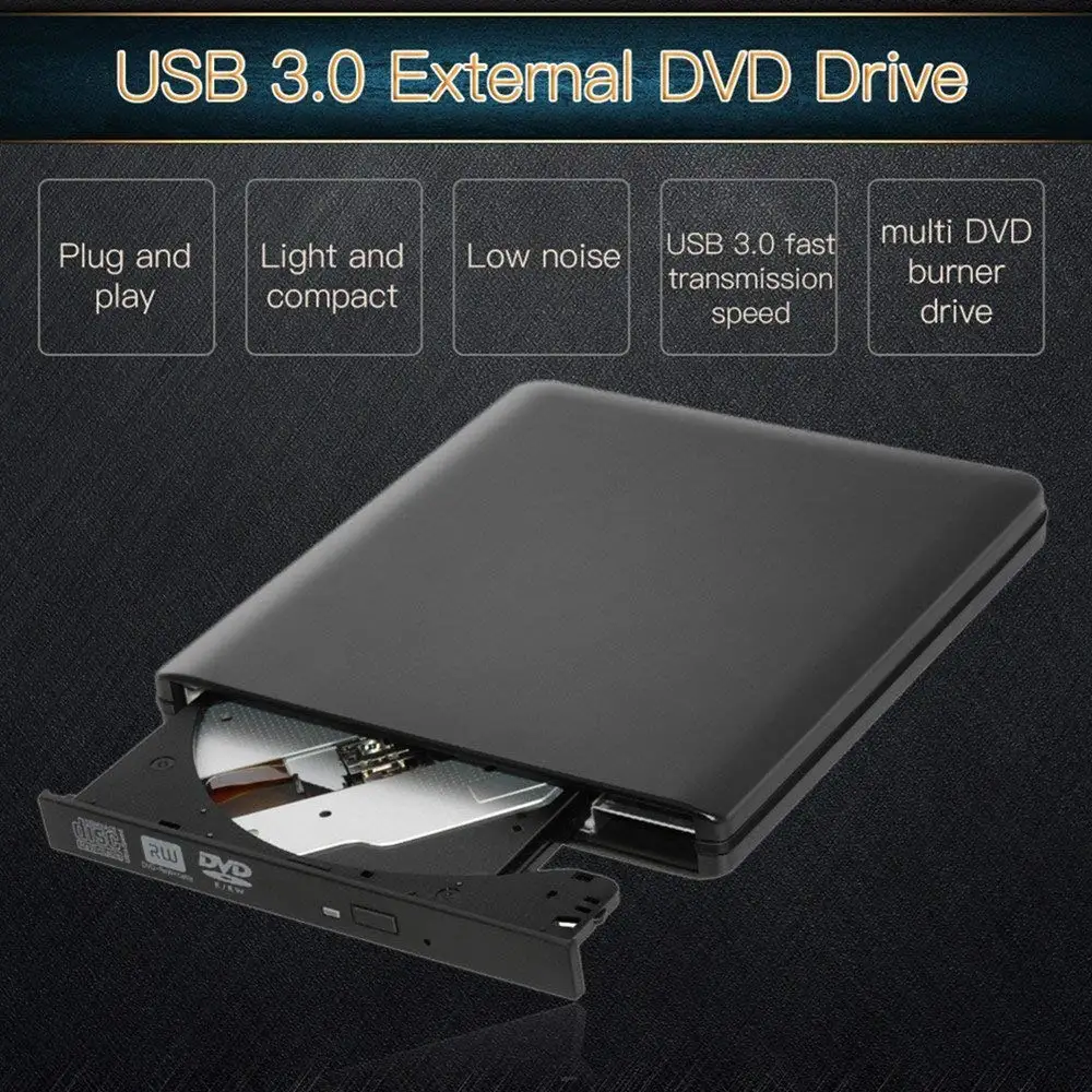 USB 3,0 Портативный внешний DVD-RW/CD-RW записывающее устройство для записи внешнего DVD CD горелки Привод Оптический Дисковый привод CD DVD rom плеер
