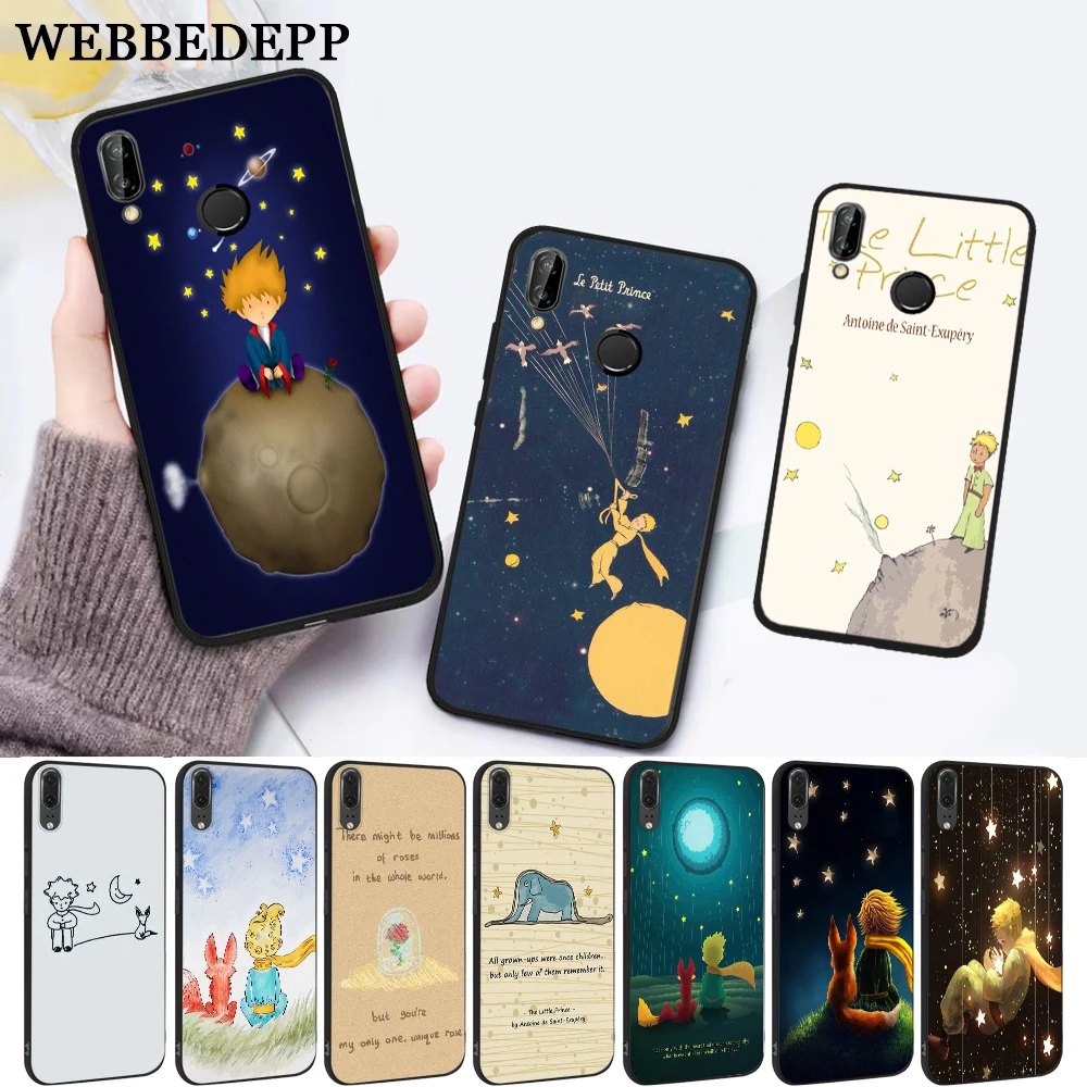 

WEBBEDEPP little prince fox Silicone Case for Huawei P8 Lite 2015 2017 P9 2016 Mimi P10 P20 Pro P Smart 2019 P30