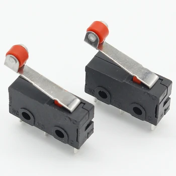 

10 Pcs Mini Micro Limit Switch Roller Lever Arm SPDT Snap Action LOT