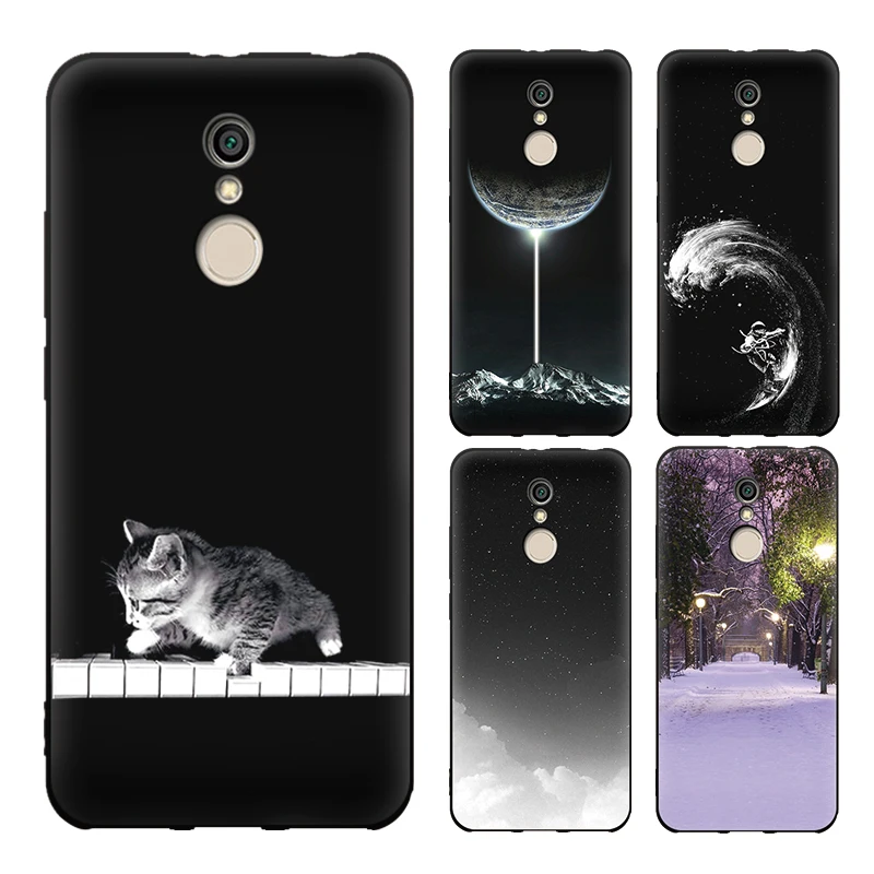 EiiMoo Phone Case For Xioami Redmi5 5Plus Fundas Soft Cover Cartoon Silicone Case For Xiaomi Redmi 5 Plus Etui Housing 32GB 64GB