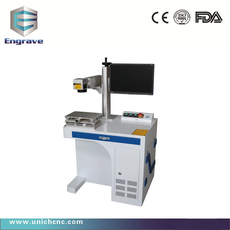 

High performance 110*110mm fiber laser metal engraving machine
