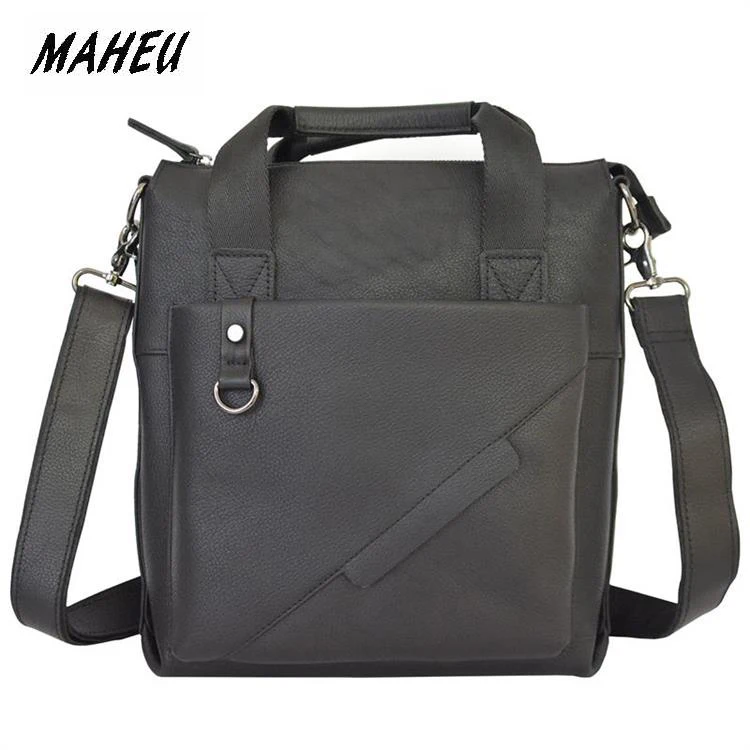 

MAHEU Fashion Mens Leather Handbags Shoulder Bag With Handle Working Tote Bag Commuting Handbag Ipad Pocket Business Handbag Men