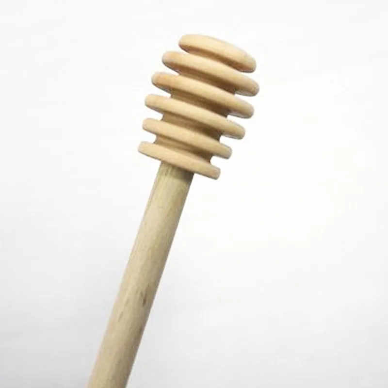 Горячая практические длинной ручкой дерево Мёд Рукояти Ковша для Мёд Jar поставки Мёд мешалку Кухня инструменты