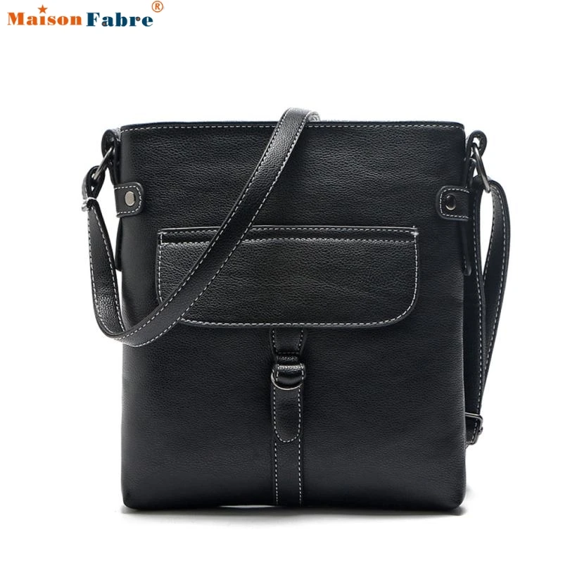 

Womens Ladies PU Leather Satchel Cross Body Shoulder Messenger Bag Handbag san-17di