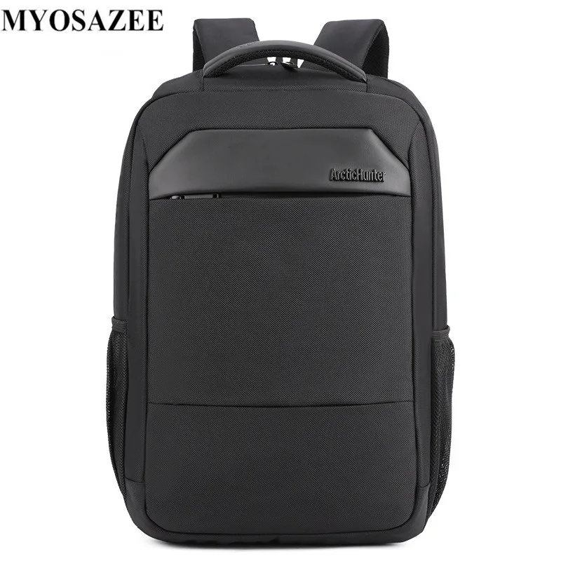 

Waterproof Laptop Backpacks Male USB Charger Backpack School Men Business Travel Bags Nylon & PU Leather Backpack Boys