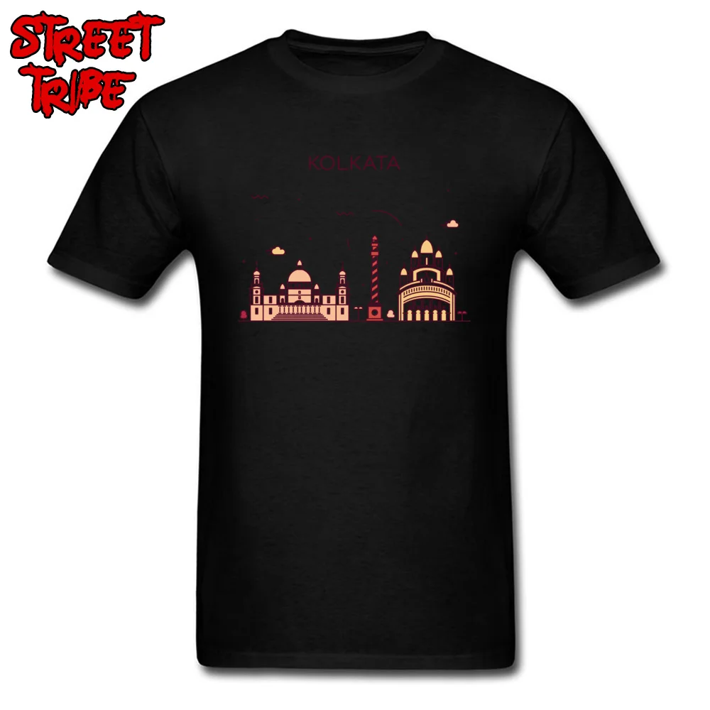 calcutta vector 24867 T-shirts for Men Geek Summer/Fall Tops & Tees Short Sleeve Latest Casual Tee Shirts Crew Neck All Cotton calcutta vector 24867 black