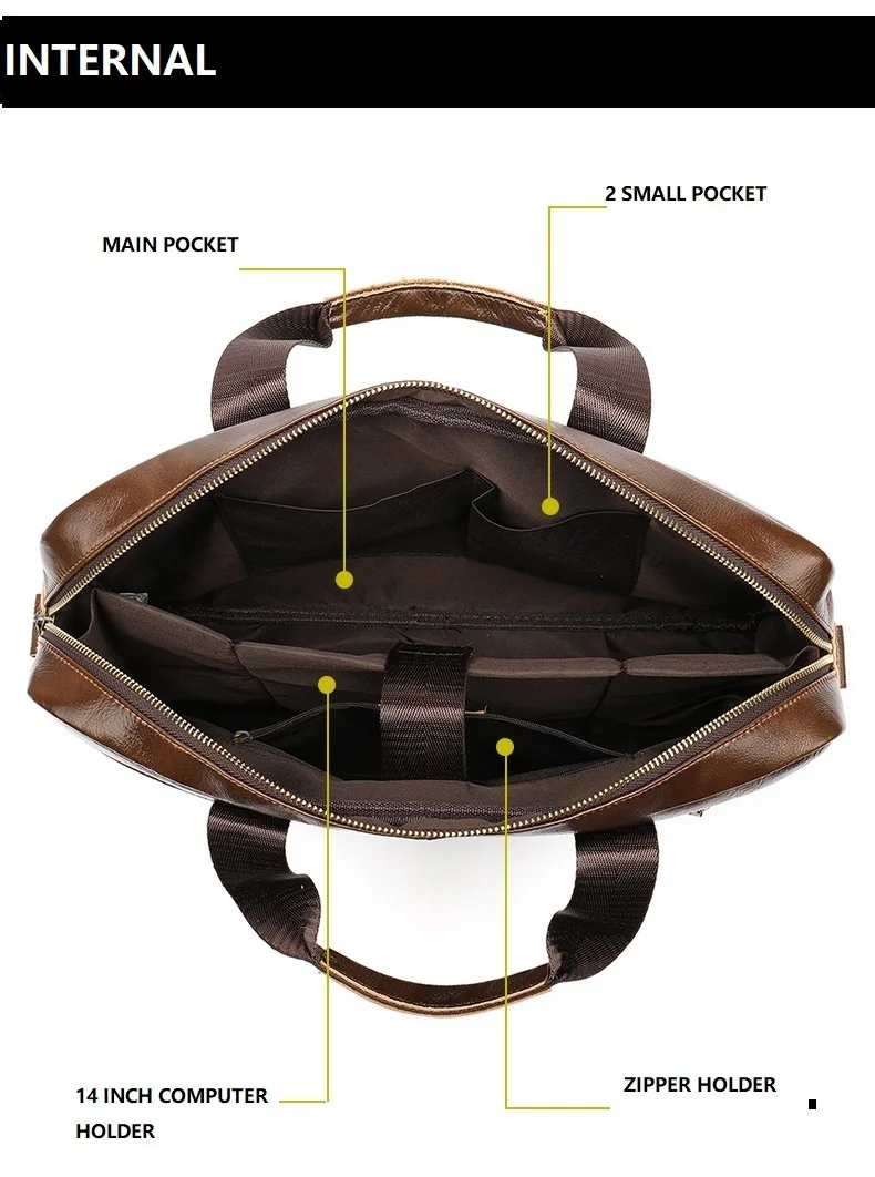 Высококачественный портфель из воловьей кожи, мужские сумки из натуральной кожи, сумки через плечо, мужские роскошные деловые сумки-мессенджеры для ноутбука