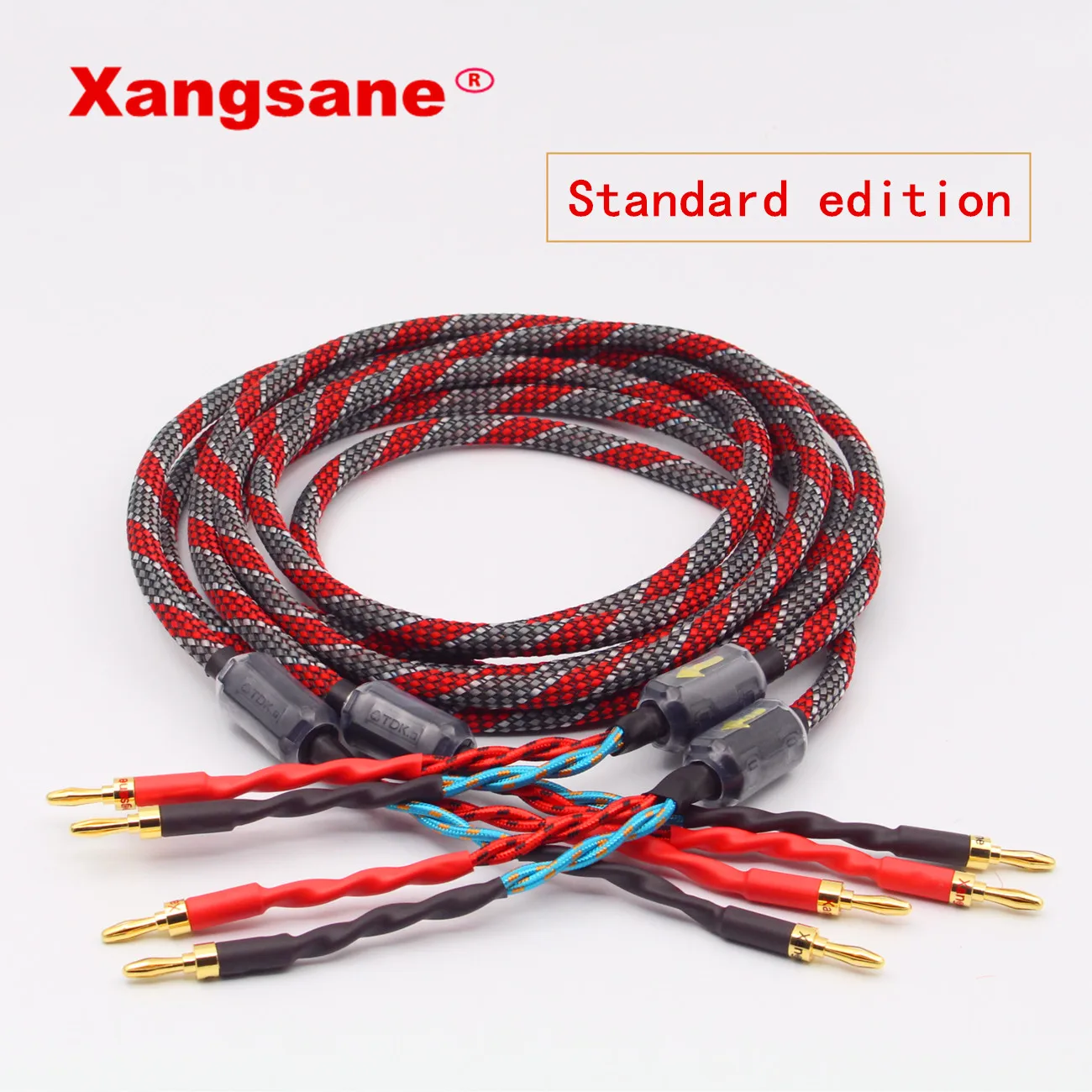  One Pair Xangsane oxygen-free copper audio speaker cable HI-FI high-end amplifier speaker cable Ban