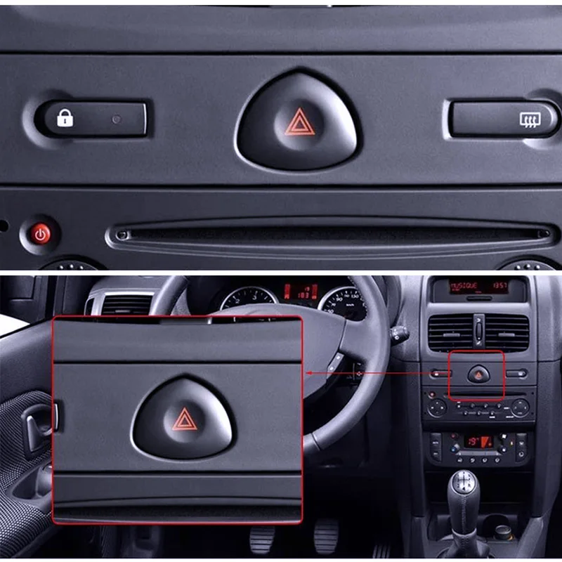 

For Renault Clio MK II Hatchback 2001-2003 Emergency Hazard Lights Warning Switch Button Car Accessories 82000060036 Auto Parts