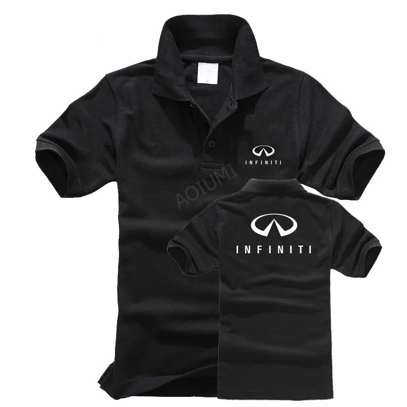 

Summer Men solid colour Nissan Infiniti Polo Shirt Solid Casual Polos For Men Shirt Tops High Quality Cotton Polo Slim Fit