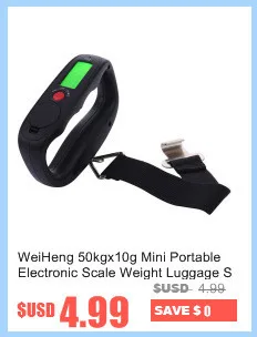 WeiHeng 50 кг x 10 г мини портативные электронные весы для багажа цифровой рыбалки путешествия из нержавеющей стали крюк весы