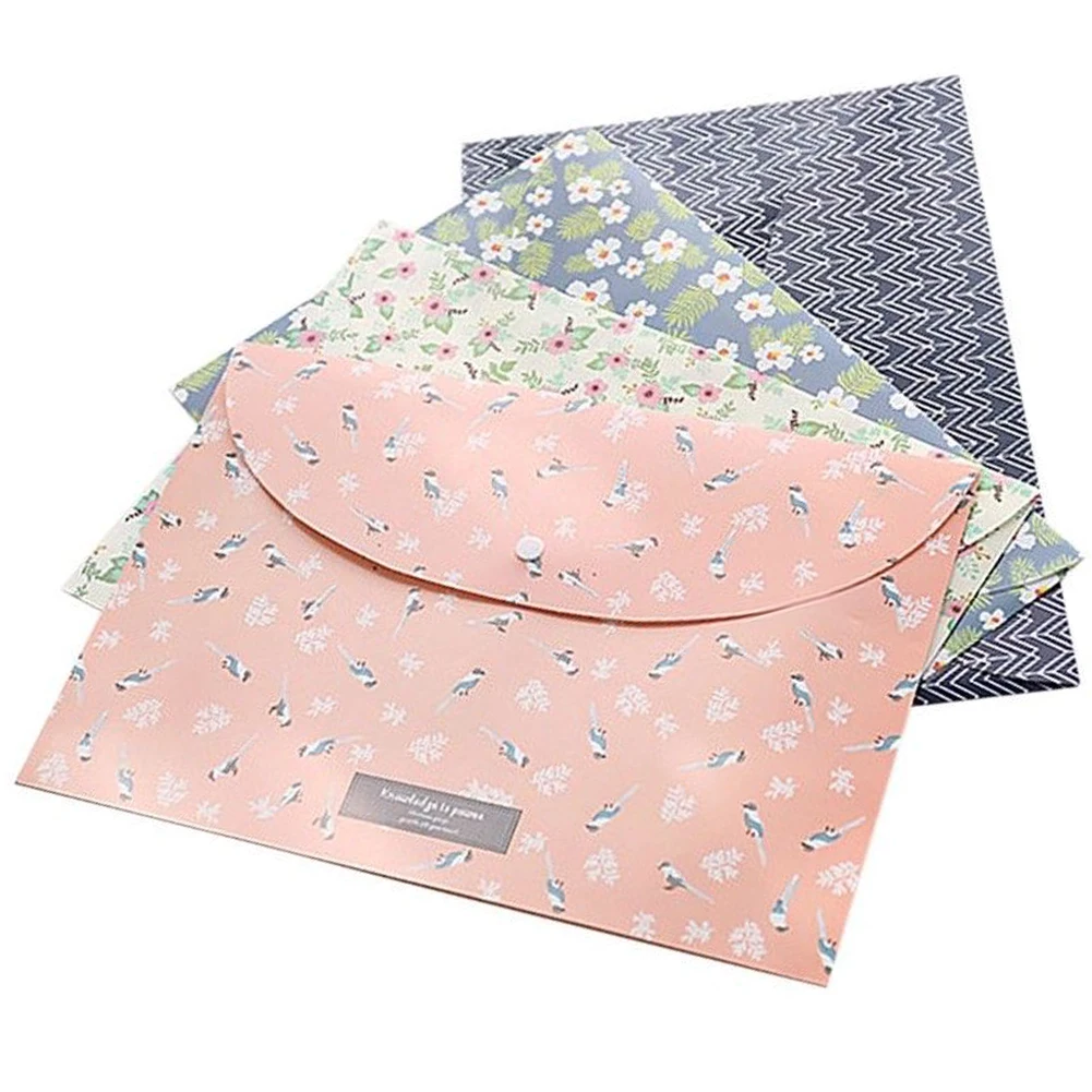 

Lightweight Durable Folders Expand Stylish Cute Floral File Bags School Document Organizer Office Portable Folders